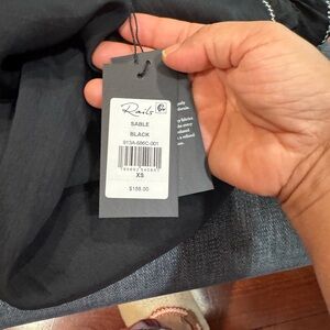 Rails Black Dress with White Stitching